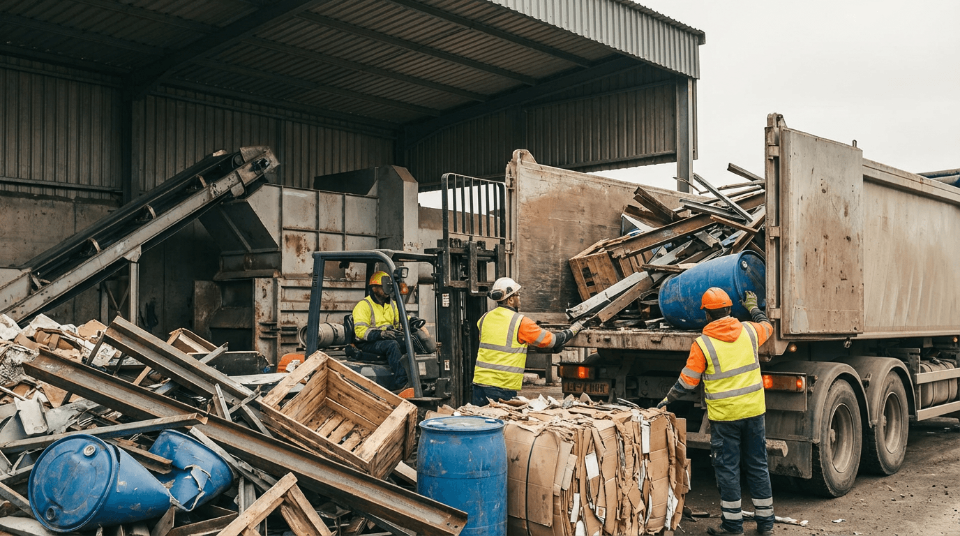 Afhentning af industriaffald