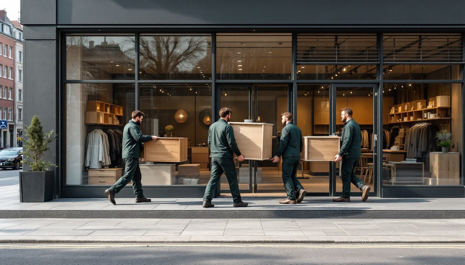 Rydning af butik ved lukning, flytning eller ombygning