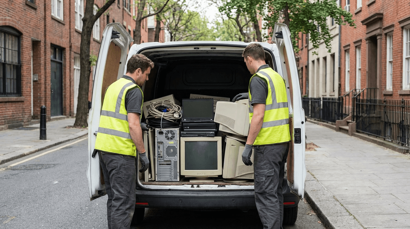 Afhentning af elektronikaffald og e-skrald i Fuglebjerg