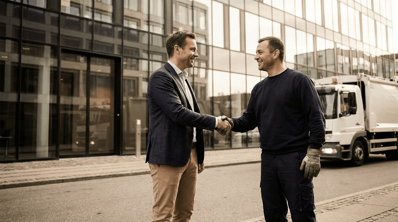 Erhvervsaftaler for fast affaldsafhentning