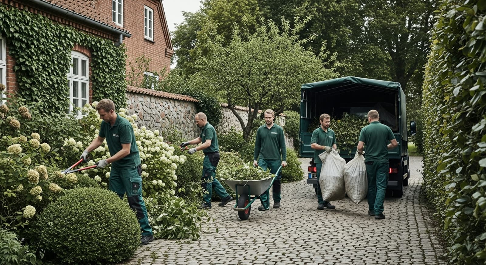 Havemand der rydder op OG tager affaldet med i Amager