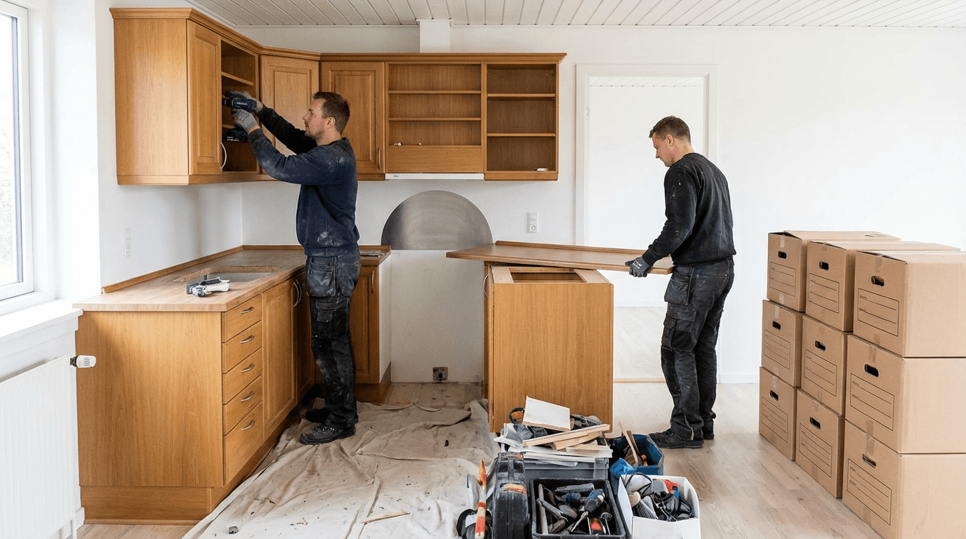 Afhentning af hvidevarer i Hundested