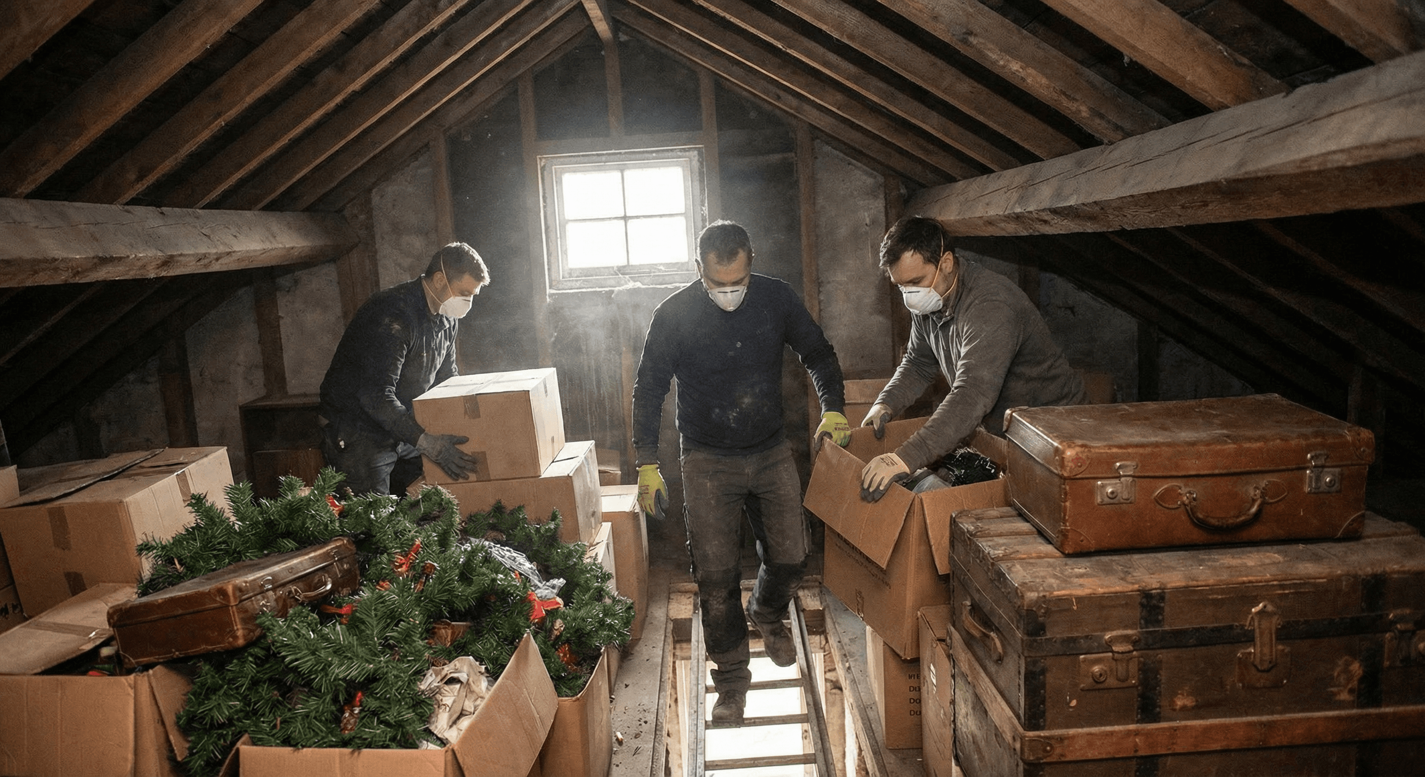 Loftsrydning i Hundested