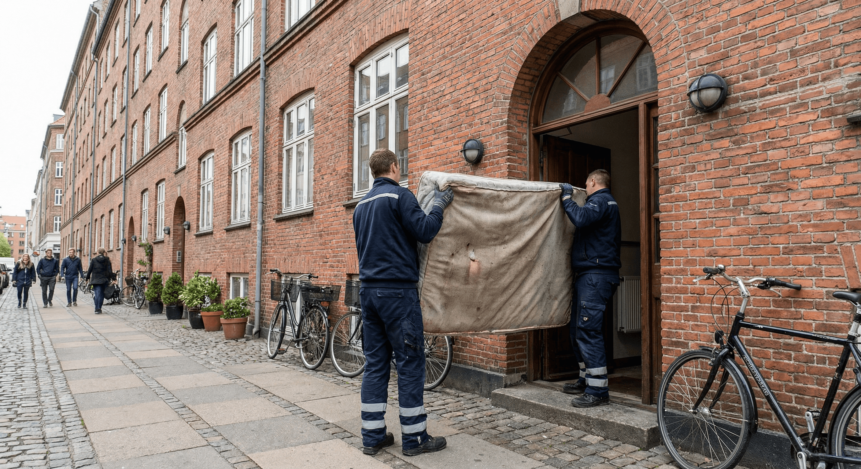 Afhentning af madrasser i Hundested