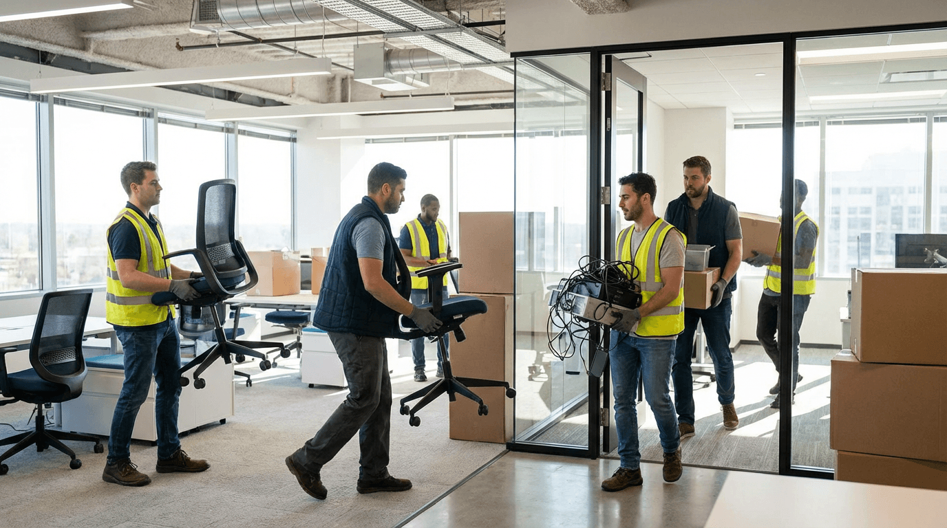 Afhentning af kontoraffald i Vedbæk